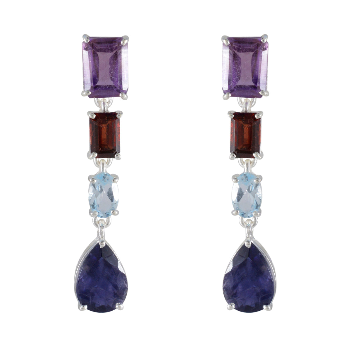 Nayara Multicolor Stud Earrings for Everyday Glam Multi multicolor Stud