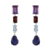 Nayara Multicolor Stud Earrings for Everyday Glam Multi multicolor Stud