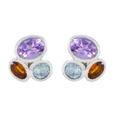 Nova Multicolor Stud Earrings for Everyday Glam Multi multicolor Stud
