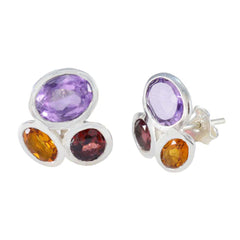 Nora Multicolor Stud Earrings for Stylish Everyday Wear