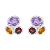 Nora Multicolor Stud Earrings for Stylish Everyday Wear Multi multicolor Stud