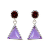 Maria Multicolor Stud Earrings - Trendy Gemstone Style Multi multicolor Stud