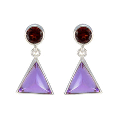 Maria Multicolor Stud Earrings - Trendy Gemstone Style Multi multicolor Stud