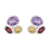 Olivia Multicolor Stud Earrings for Everyday Glam Multi multicolor Stud