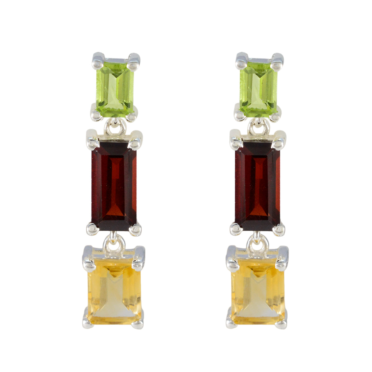 Nella Multicolor Stud Earrings for Fashion Statement Multi multicolor Stud