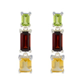 Nella Multicolor Stud Earrings for Fashion Statement Multi multicolor Stud
