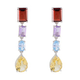 Maria Multicolor Stud Earrings for Stylish Looks Multi multicolor Stud