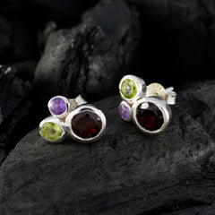 Haruka Multicolor Stud Earrings for Everyday Glam