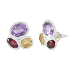 Olivia Multicolor Stud Earrings for Everyday Glam