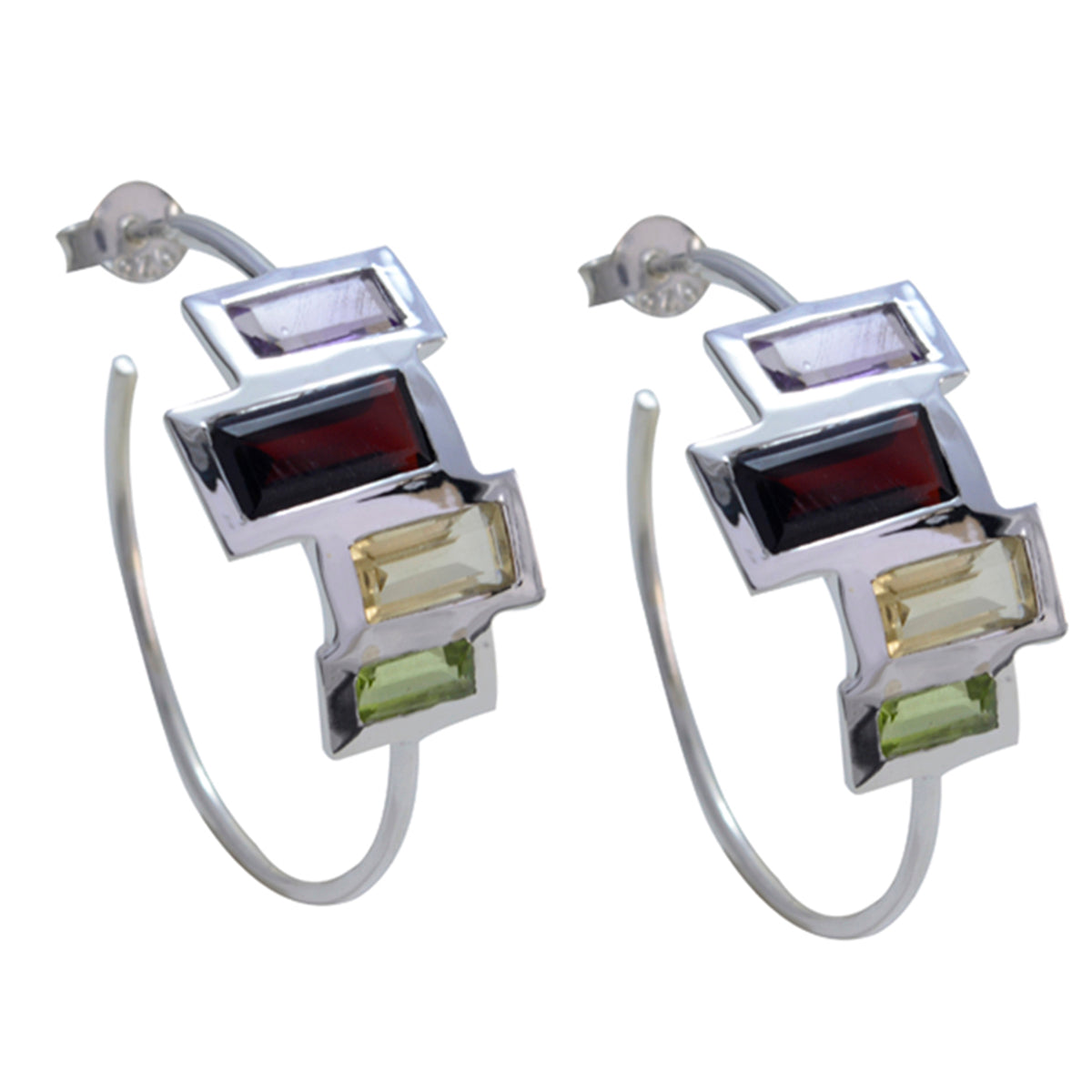 Alejandra Multicolor Stud Earrings for Any Occasion Multi multicolor Stud