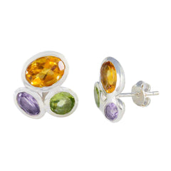 Ida Multicolor Stud Earrings for Everyday Glam