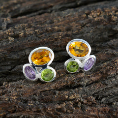Ida Multicolor Stud Earrings for Everyday Glam