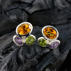 Ida Multicolor Stud Earrings for Everyday Glam