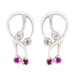 Audrey Multicolor Stud Earrings for Everyday Glam Multi CZ multicolor Stud