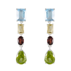 Micaela Multicolor Stud Earrings for Everyday Wear Multi multicolor Stud