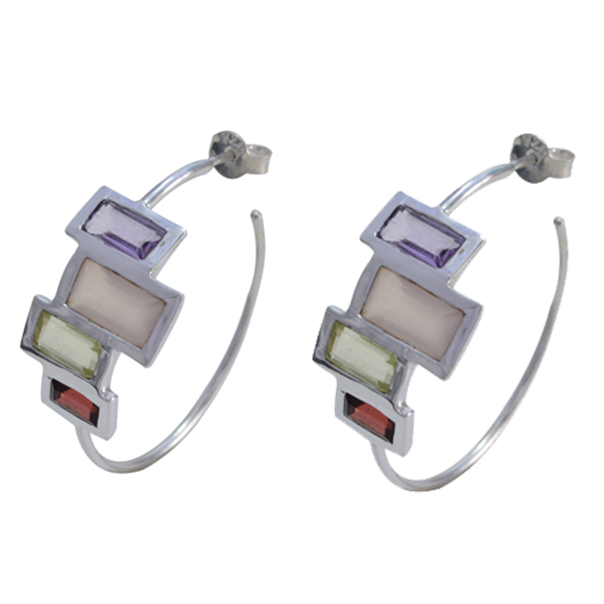 Antonia Multicolor Stud Earrings for Everyday Glam Multi multicolor Stud