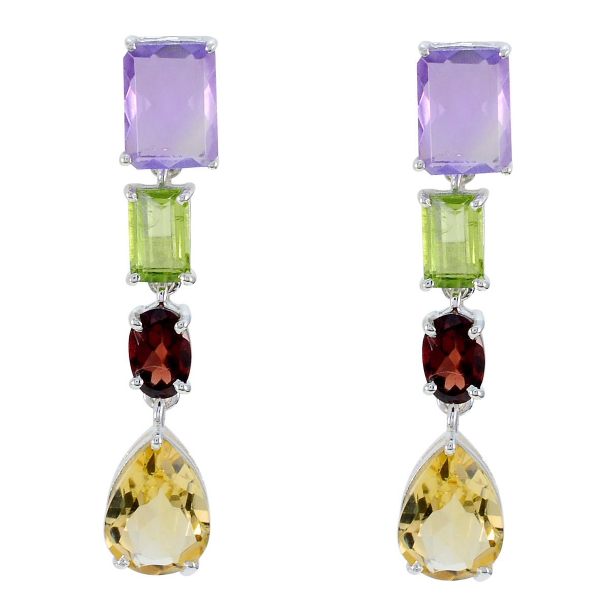 Rina Multicolor Stud Earrings for Stylish Elegance Multi multicolor Stud