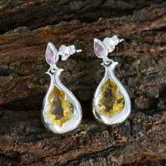 Giulia Multicolor Toi et Moi Earrings - Vibrant Gemstone Glam