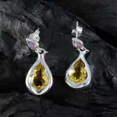 Giulia Multicolor Toi et Moi Earrings - Vibrant Gemstone Glam