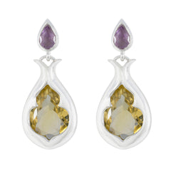Giulia Multicolor Toi et Moi Earrings - Vibrant Gemstone Glam Multi multicolor Stud