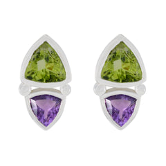 Victoria Multicolor Toi Et Moi Earrings for Glam Multi multicolor Stud