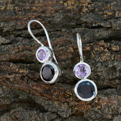 Rebeca Multicolor Toi Et Moi Earrings with Gemstones