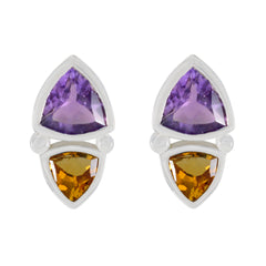 Teresa Multicolor Toi et Moi Earrings for Stylish Elegance Multi multicolor Stud