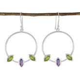 Nora Multicolor Trilogy Dangle Earrings for Every Occasion Multi multicolor Dangle