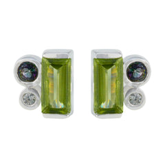 Luisa Multicolor Trilogy Stud Earrings for Everyday Glam Multi multicolor Stud