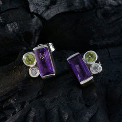 Mariana Multicolor Trilogy Stud Earrings for Everyday Glam