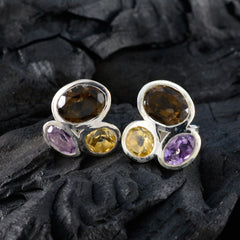 Dayana Multicolor Trilogy Stud Earrings for Any Occasion