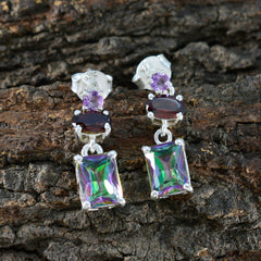 Addison Multicolor Trilogy Stud Earrings for Everyday Glam