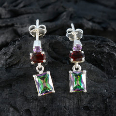 Addison Multicolor Trilogy Stud Earrings for Everyday Glam