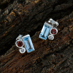 Maria Multicolor Trilogy Stud Earrings for Everyday Glam