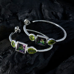 Yasmine Multicolor Trilogy Stud Earrings for Any Occasion