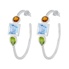 Sophia Multicolor Trilogy Stud Earrings for Everyday Glam Multi multicolor Stud