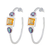 Tereza Multicolor Trilogy Stud Earrings for Everyday Glam Multi multicolor Stud