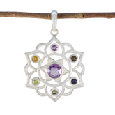 Nora Multicolor Wire Pendant for Stylish Looks Multi Stone multicolor Multicolor