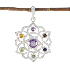 Nora Multicolor Wire Pendant for Stylish Looks Multi Stone multicolor Multicolor