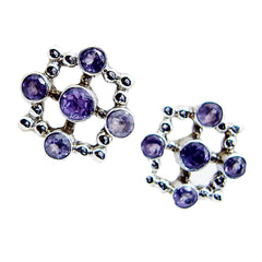 Lucia Multiple Stud Earrings for Women with Gemstones