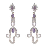 Aisha Multiple Stud Earrings for Every Occasion Amethyst Purple Stud