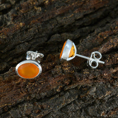 Naomi Red Stud Earrings for Everyday Glam