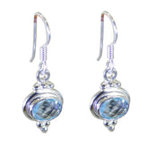 Nari Blue Dangle Earrings with Elegant Gemstone Design Blue Topaz Blue Dangle