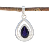 Natalia Blue Fairytale Pendant - Elegant Teardrop Design Iolite Blue Blue