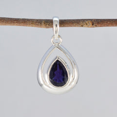 Natalia Blue Fairytale Pendant - Elegant Teardrop Design