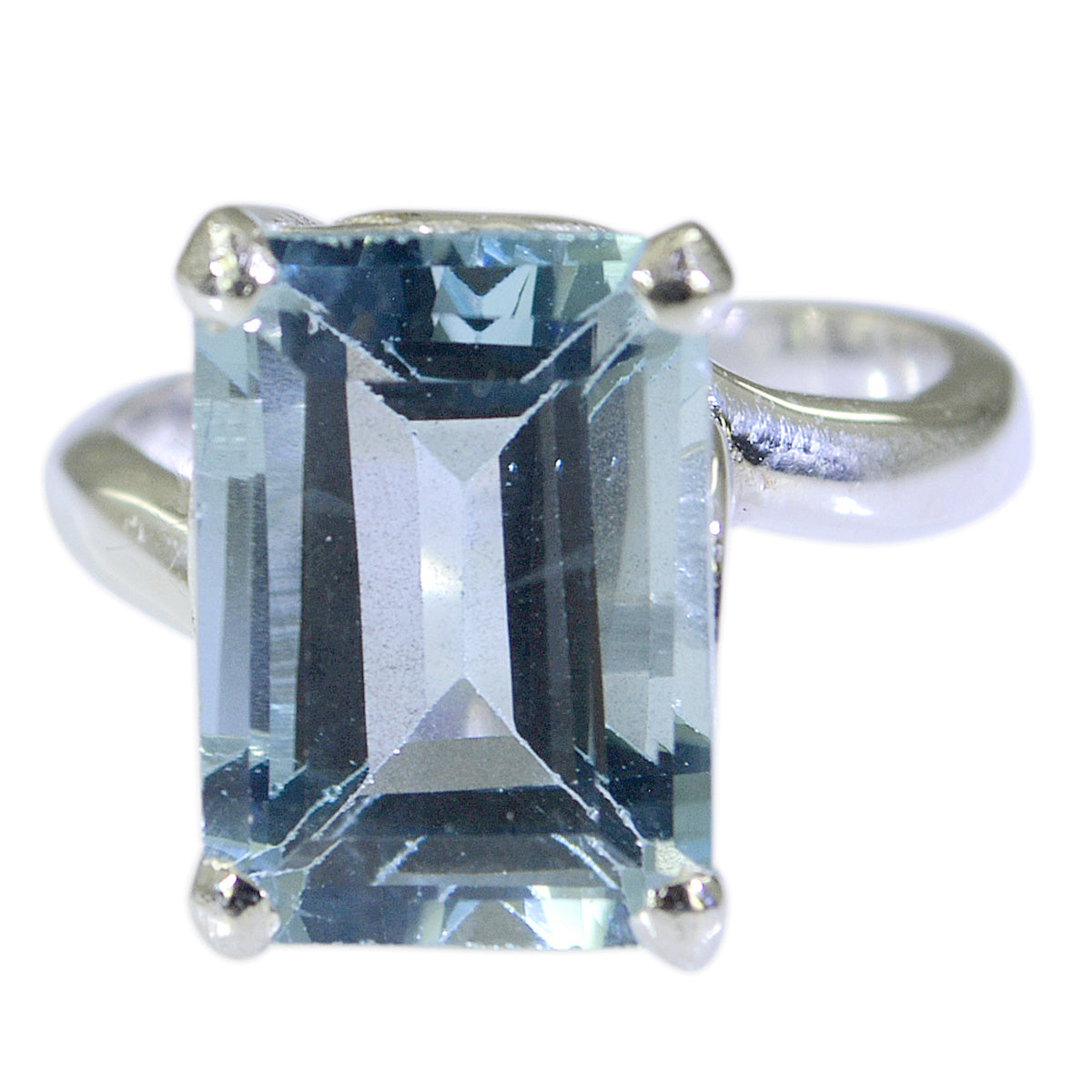 Natcha Fairytale Blue Solitaire Ring Blue Topaz Blue