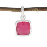 Nella Red Dainty Pendant for Chic Everyday Wear Indian Ruby Red Red