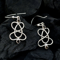 Noelia Brown Dangle Earrings - Elegant Fashion Statement