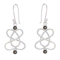 Noelia Brown Dangle Earrings - Elegant Fashion Statement Smoky Quartz Brown Dangle