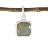 Nora Grey Valentine Pendant - Elegant Daily Accessory Labradorite Grey Grey